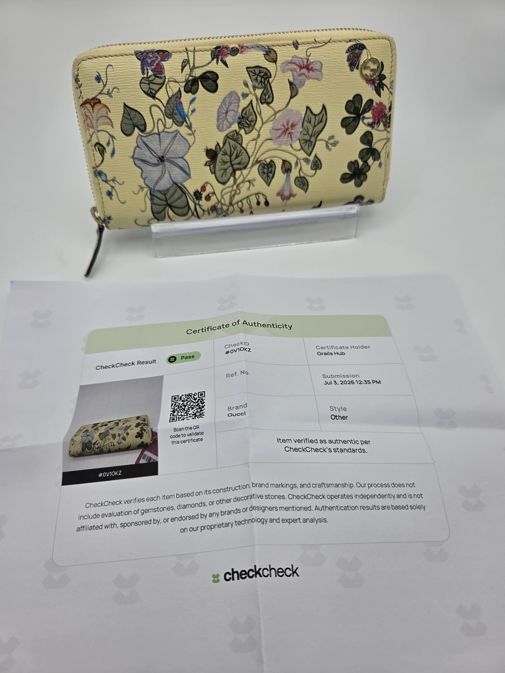 Authentic Gucci Preloved Flora Zip Around Wallet Limited Edition Hong Kong W COA - Picture 4 of 16